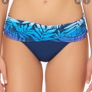 Bleu by Rod Beattie Multi Color Banded Hipster Blue Tropics Multiple sizes 8/10